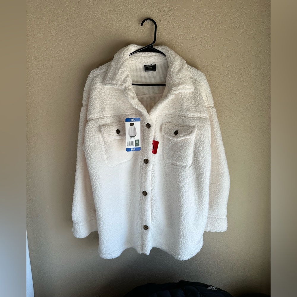 32 Degrees Cream Sherpa Jacket